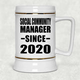 Social Community Manager Since 2020 - Beer Stein