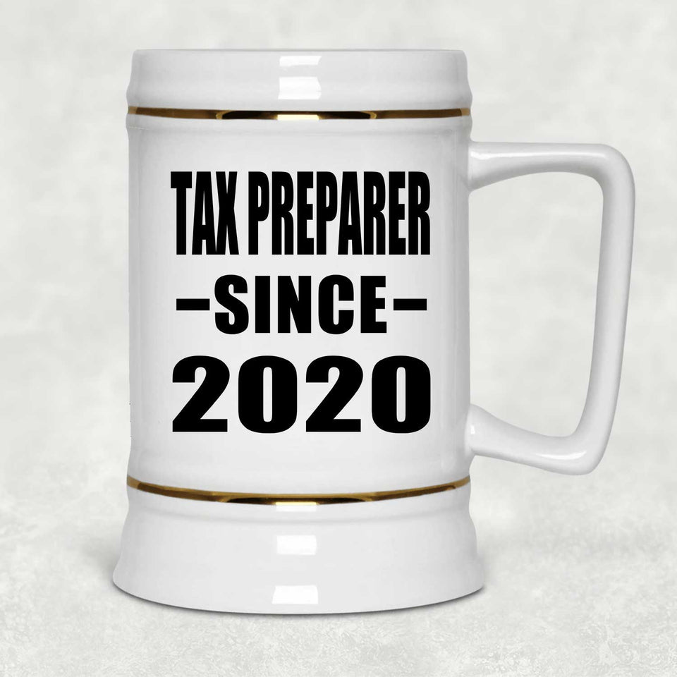 Tax Preparer Since 2020 - Beer Stein