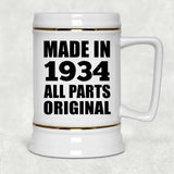 90th Birthday Made in 1934 All Parts Original - Beer Stein