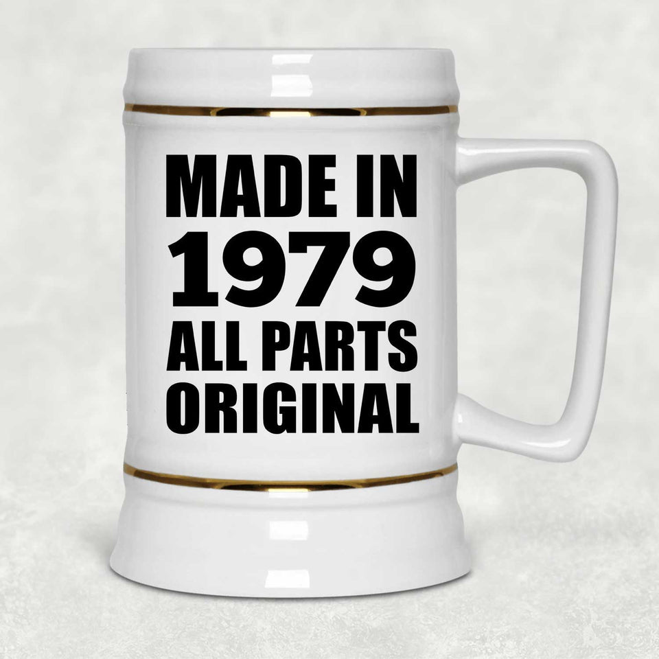 45th Birthday Made in 1979 All Parts Original - Beer Stein