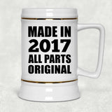 7th Birthday Made in 2017 All Parts Original - Beer Stein