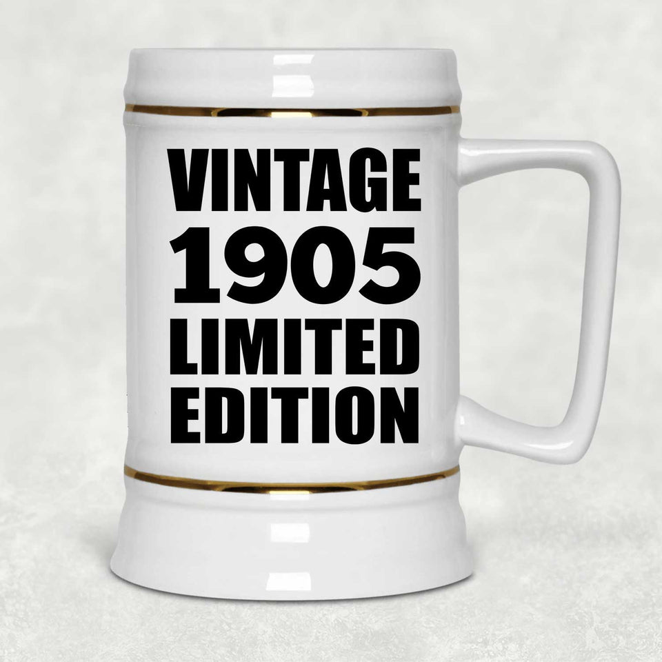 119th Birthday Vintage 1905 Limited Edition - Beer Stein