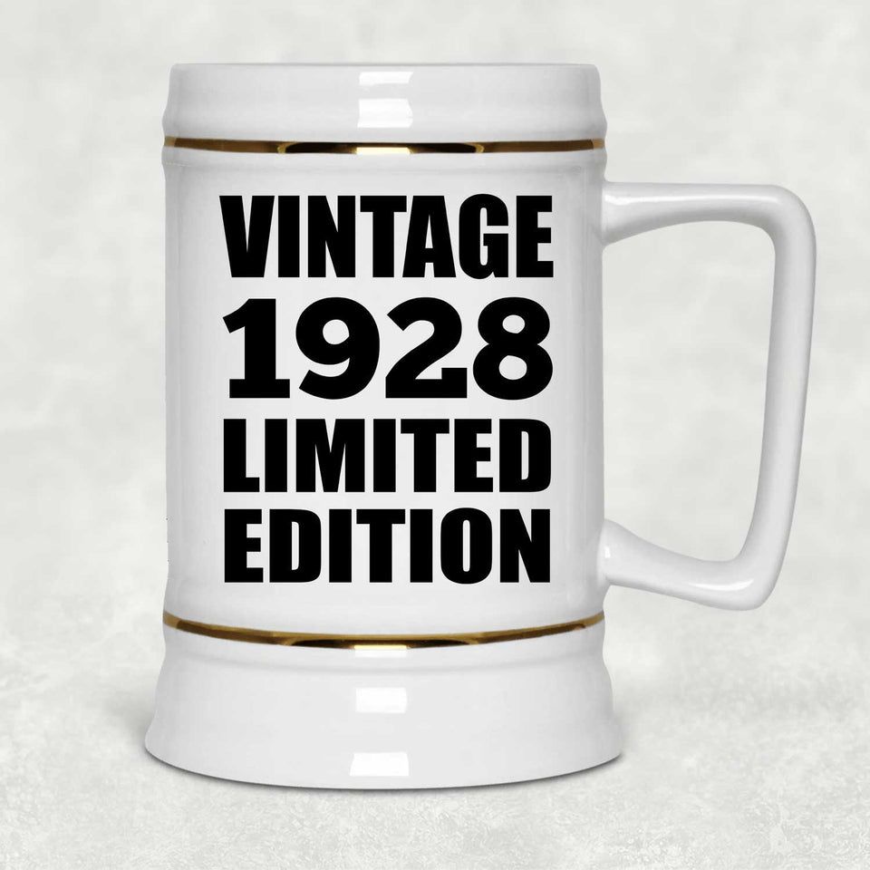96th Birthday Vintage 1928 Limited Edition - Beer Stein