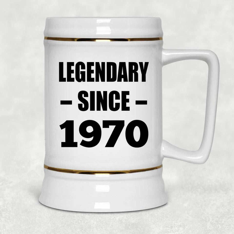 54th Birthday Legendary Since 1970 - Beer Stein