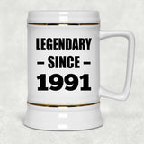 33rd Birthday Legendary Since 1991 - Beer Stein