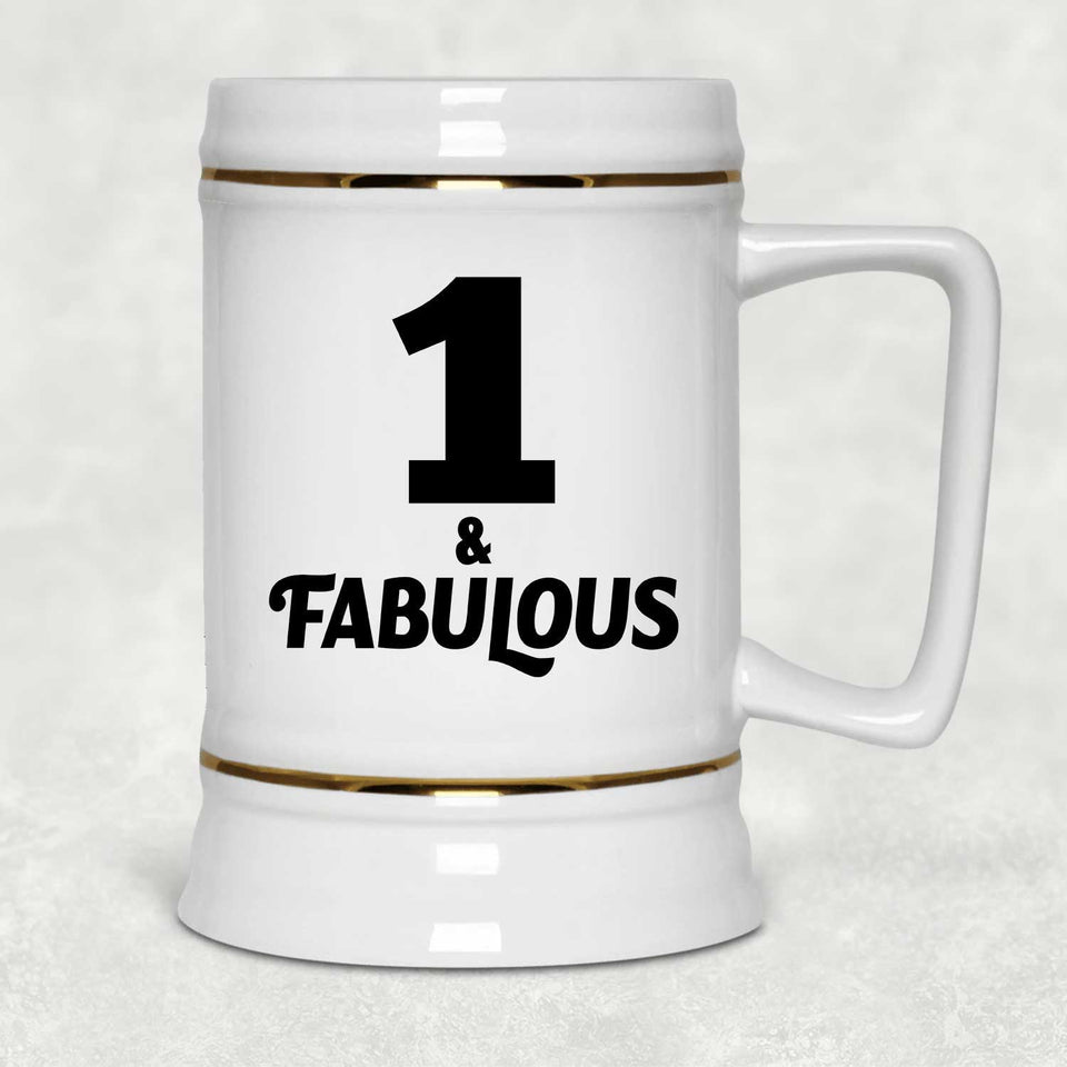 1st Birthday 1 & Fabulous - Beer Stein