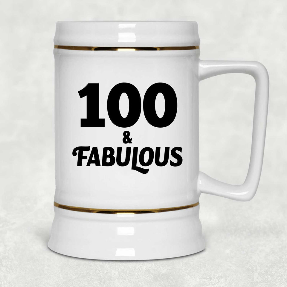 100th Birthday 100 & Fabulous - Beer Stein
