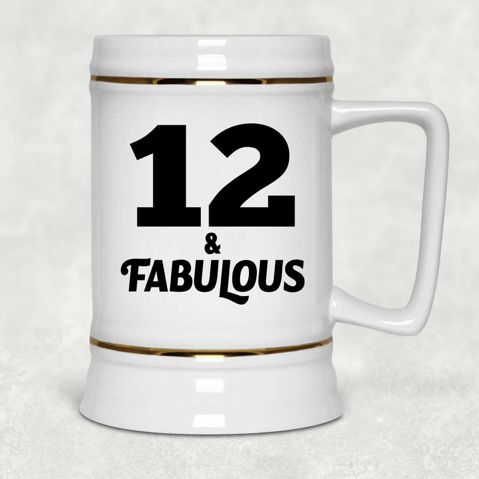 12th Birthday 12 & Fabulous - Beer Stein
