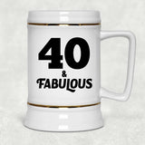 40th Birthday 40 & Fabulous - Beer Stein