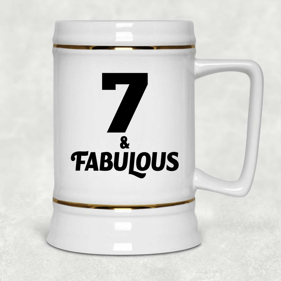 7th Birthday 7 & Fabulous - Beer Stein