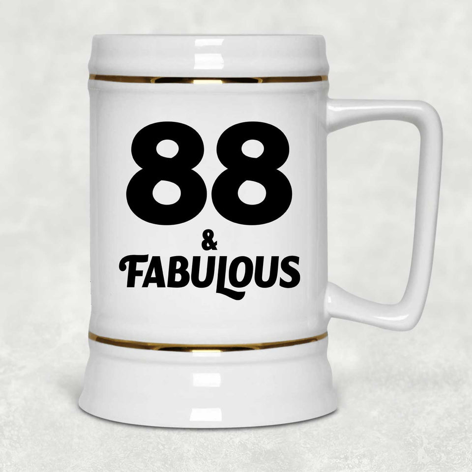 88th Birthday 88 & Fabulous - Beer Stein
