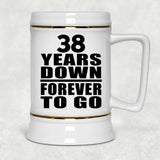 38th Anniversary 38 Years Down Forever to Go - Beer Stein