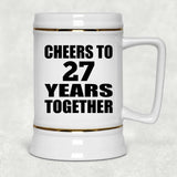 27th Anniversary Cheers To 27 Years Together - Beer Stein