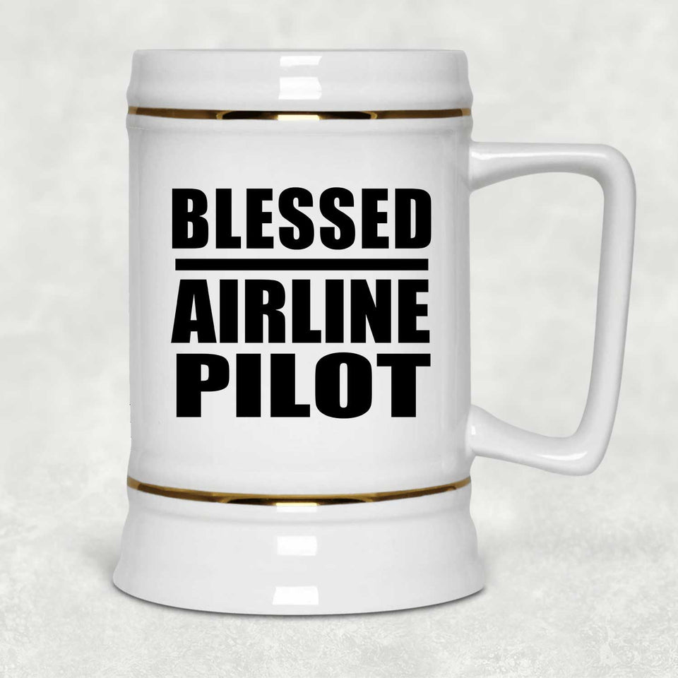 Blessed Airline Pilot - Beer Stein