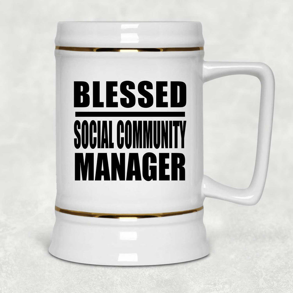 Blessed Social Community Manager - Beer Stein