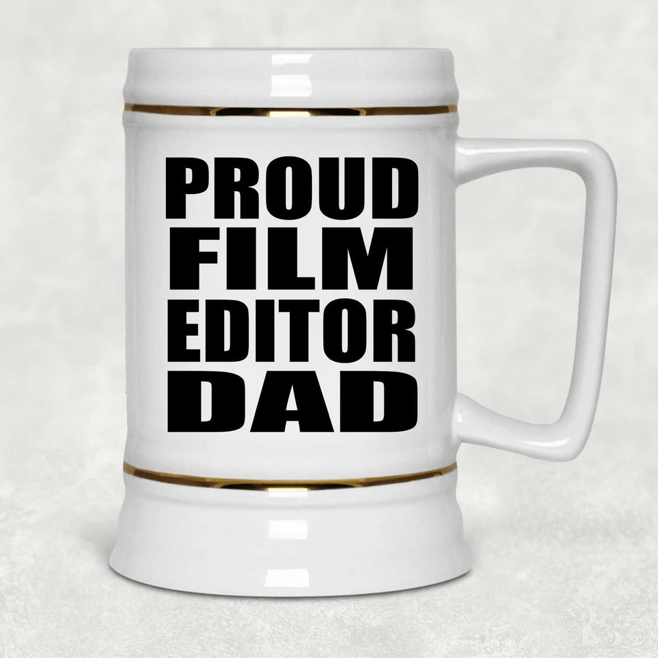 Proud Film Editor Dad - Beer Stein