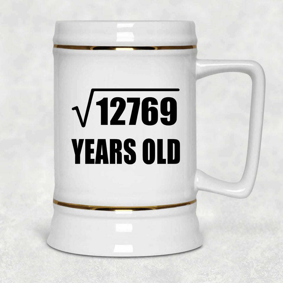 113th Birthday Square Root of 12769 Years Old - Beer Stein
