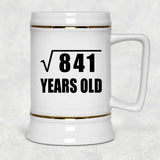 29th Birthday Square Root of 841 Years Old - Beer Stein