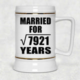 89th Anniversary Married For Square Root of 7921 Years - Beer Stein
