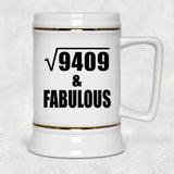 97th Birthday Square Root of 9409 & Fabulous - Beer Stein