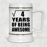 2nd Birthday Square Root of 4 Years of Being Awesome - Beer Stein