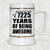85th Birthday Square Root of 7225 Years of Being Awesome - Beer Stein