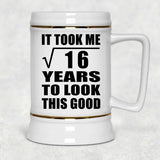 4th Birthday Took Square Root of 16 Years To Look Good - Beer Stein
