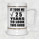 5th Birthday Took Square Root of 25 Years To Look Good - Beer Stein
