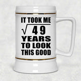 7th Birthday Took Square Root of 49 Years To Look Good - Beer Stein