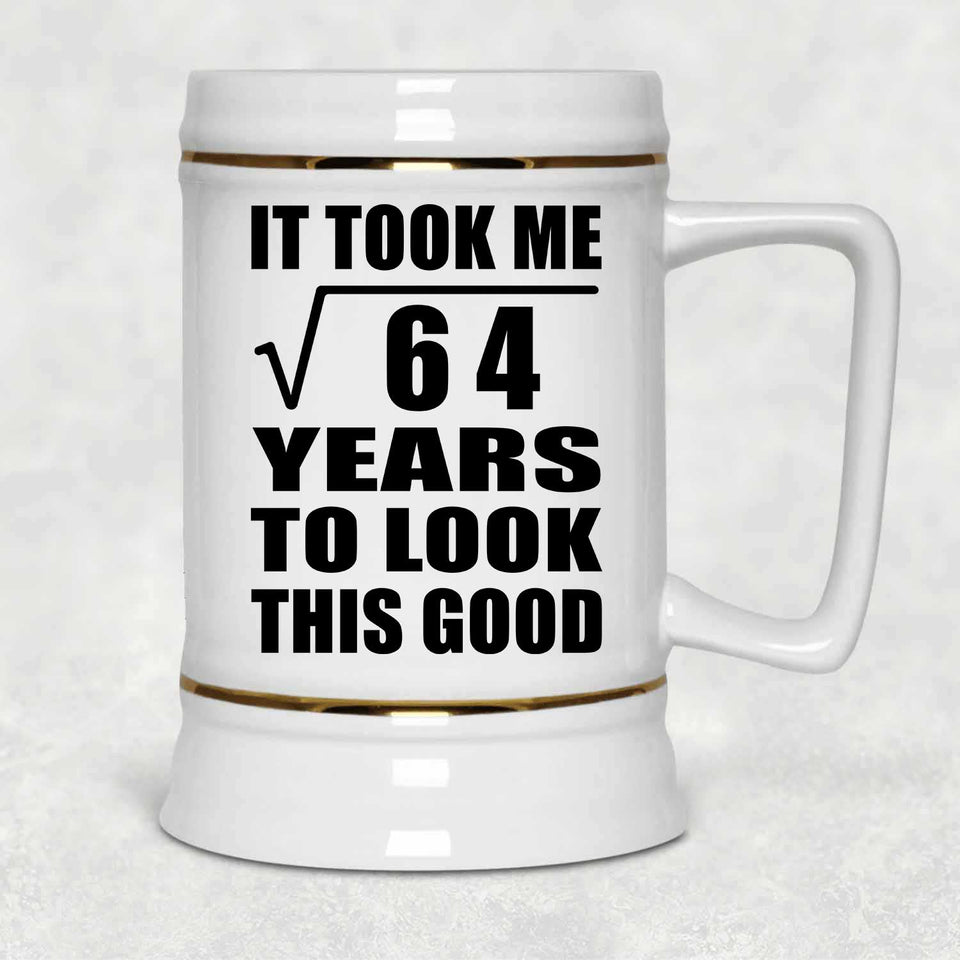 8th Birthday Took Square Root of 64 Years To Look Good - Beer Stein