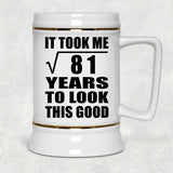9th Birthday Took Square Root of 81 Years To Look Good - Beer Stein