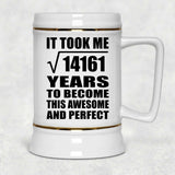 119th Birthday Took Square Root of 14161 Years To Awesome - Beer Stein
