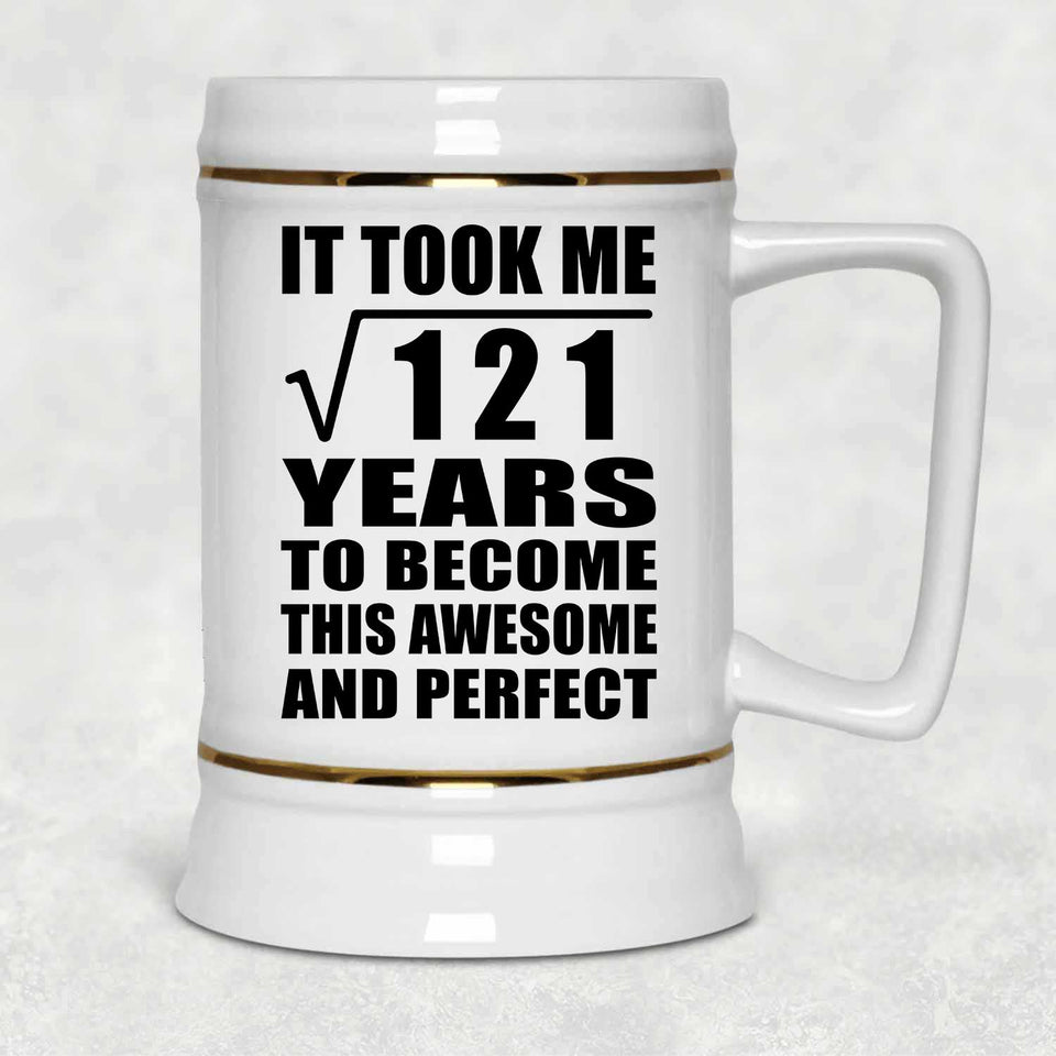 11th Birthday Took Square Root of 121 Years To Awesome - Beer Stein