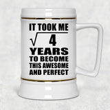 2nd Birthday Took Square Root of 4 Years To Awesome - Beer Stein