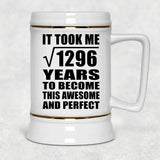 36th Birthday Took Square Root of 1296 Years To Awesome - Beer Stein