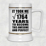 42nd Birthday Took Square Root of 1764 Years To Awesome - Beer Stein