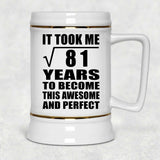 9th Birthday Took Square Root of 81 Years To Awesome - Beer Stein