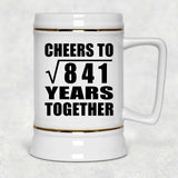 29th Anniversary Cheers To Square Root of 841 Years Together - Beer Stein
