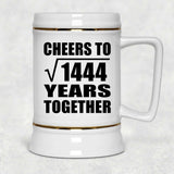 38th Anniversary Cheers To Square Root of 1444 Years Together - Beer Stein