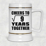 3rd Anniversary Cheers To Square Root of 9 Years Together - Beer Stein