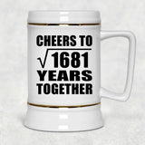 41st Anniversary Cheers To Square Root of 1681 Years Together - Beer Stein