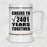 49th Anniversary Cheers To Square Root of 2401 Years Together - Beer Stein