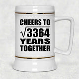 58th Anniversary Cheers To Square Root of 3364 Years Together - Beer Stein
