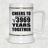 63rd Anniversary Cheers To Square Root of 3969 Years Together - Beer Stein