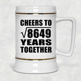 93rd Anniversary Cheers To Square Root of 8649 Years Together - Beer Stein