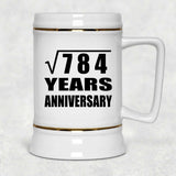 28th Anniversary Square Root of 784 Years Anniversary - Beer Stein