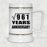 31st Anniversary Square Root of 961 Years Anniversary - Beer Stein