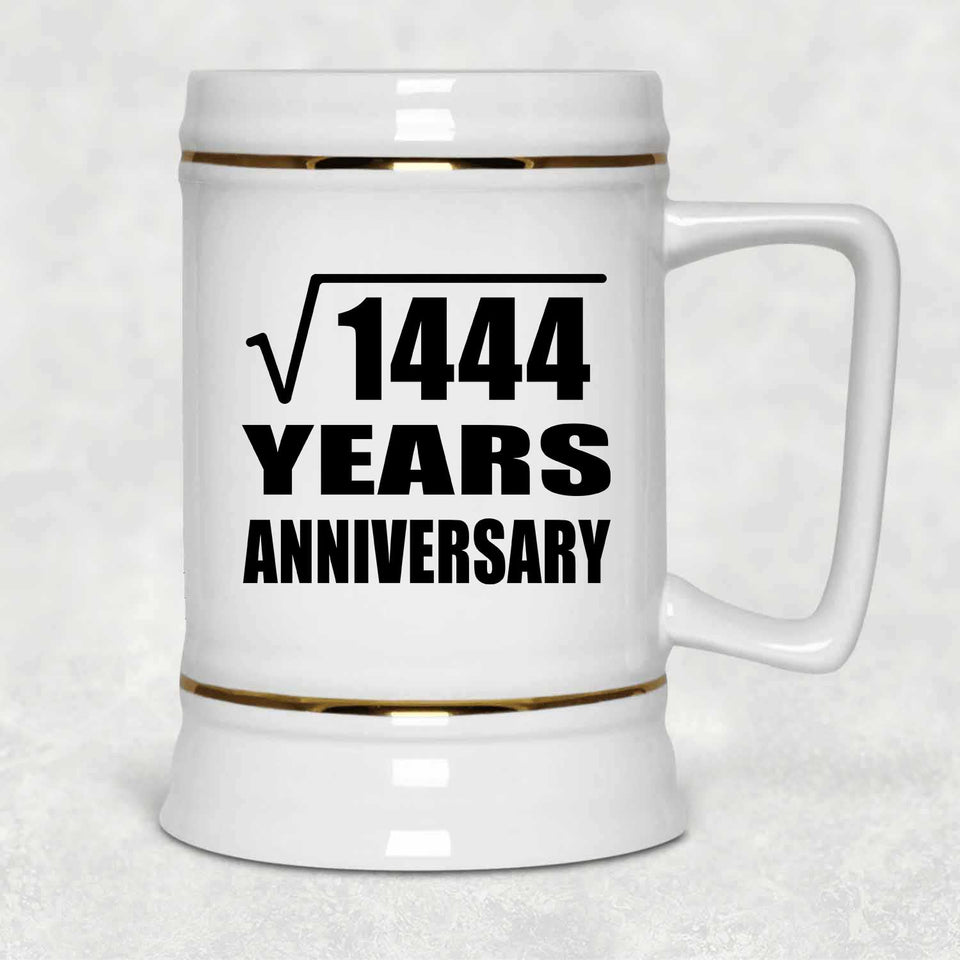 38th Anniversary Square Root of 1444 Years Anniversary - Beer Stein
