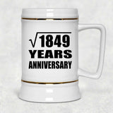 43rd Anniversary Square Root of 1849 Years Anniversary - Beer Stein