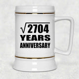 52nd Anniversary Square Root of 2704 Years Anniversary - Beer Stein
